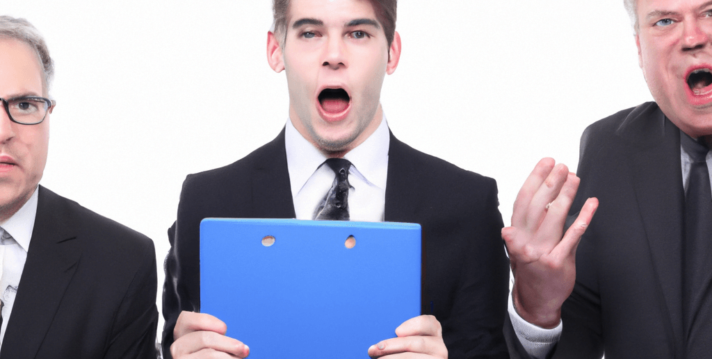 Business Man Shocked from ROI Attribution Report